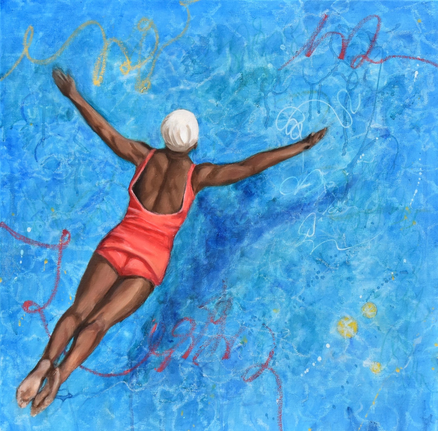 Learning To Fly - Original Painting on Canvas
