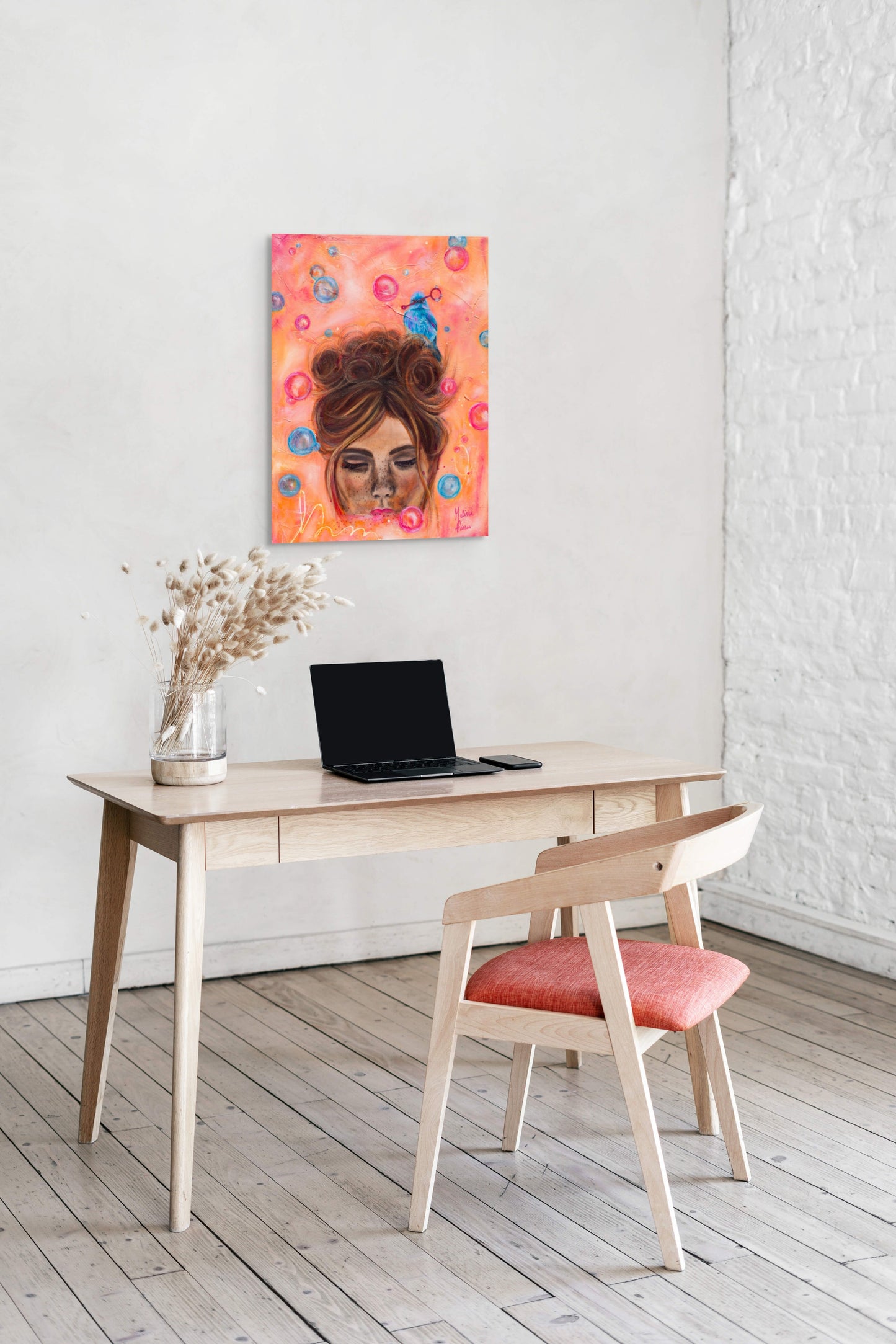 Anytime Is A Good Time for Bubbles - Original Painting on Canvas